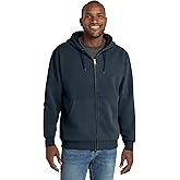 CornerStone Unisex Heavyweight Full Zip Hooded Sweatshirt with Thermal Lining | Zip Hoodie for Men & Women, Adjustable Hood