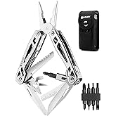 BIBURY Multitool Pliers, 21-in-1 Multi-Purpose Pocket Knife Pliers Kit, 420 Durable Stainless Steel Multi-Plier Multi-Tool fo