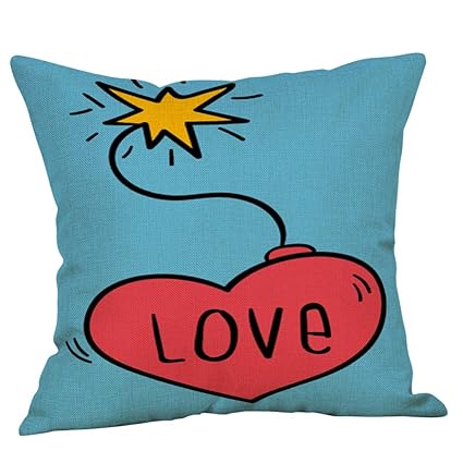 Love Pillow Covers Valentines Day 18x18 Love Is You And Me Love