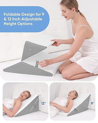 Forias Wedge Pillow for Sleeping 7-in-1 Foldable Bed Wedge Pillow - Main Image