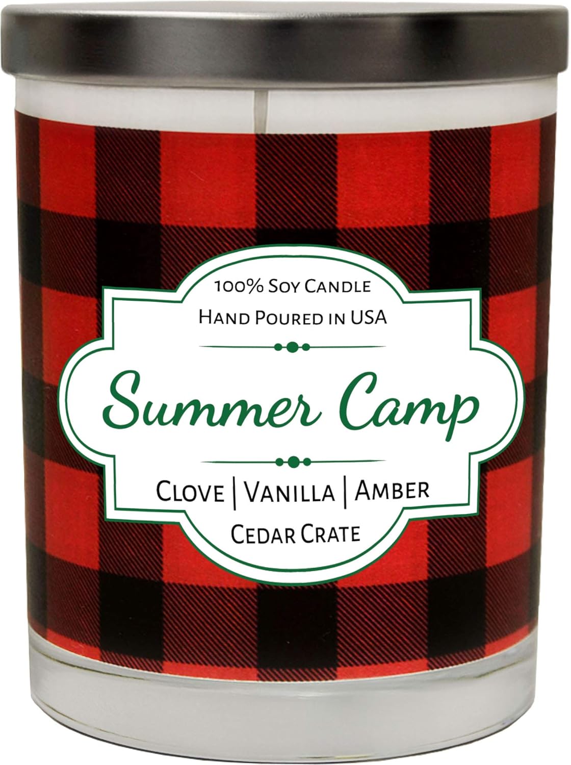 Cedar Crate Market Buffalo Plaid Candle 100 Soy Candles