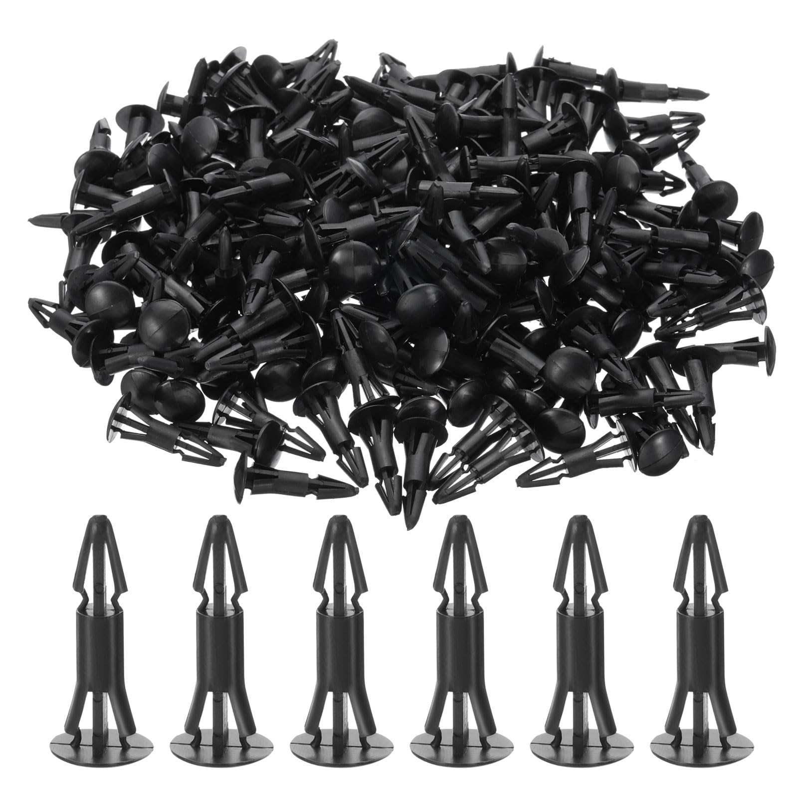 PATIKIL PCB Support Spacer, 200Pack 12mm/0.47" Supporting Height PCB Standoff Isolation Board Stand Column Round Head Plastic Support for PCB PC Board, Black