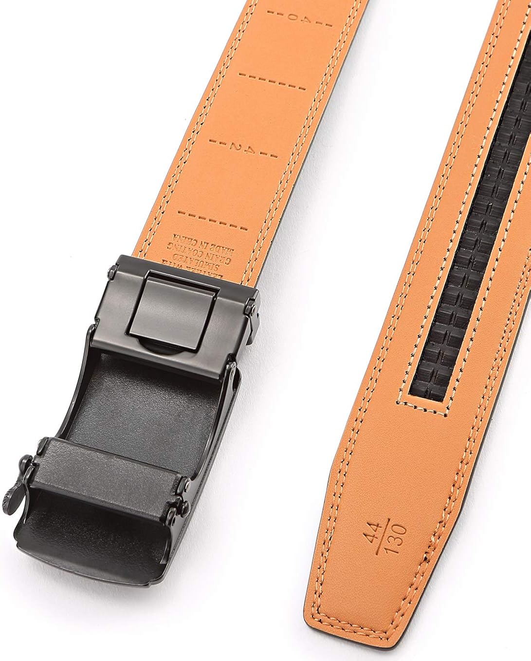 Men's Belt, Bulliant Slide Ratchet Belt For Men Dress Pant Shirt Genuine Leather, Trim To Fit at  Men’s Clothing store