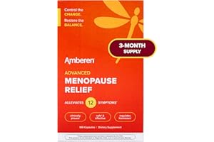 Amberen: Safe Multi-Symptom Menopause Relief. Clinically Shown to Relieve 12 Menopause Symptoms: Hot Flashes, Night Sweats, Mood Swings, Low Energy and More, 3 Month Supply