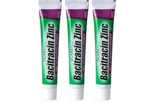 CareAll Bacitracin Antibiotic Zinc Ointment 1oz (3 Pack). First Aid Ointment to Prevent and Heal Infections for Minor cuts, Scrapes and Burns.