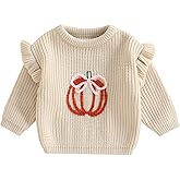 Socutebabe Newborn Toddler Baby Boy Girl Christmas Outfit Knit Christmas Tree Sweater Chunky Sweatshirt Fall Winter Clothes