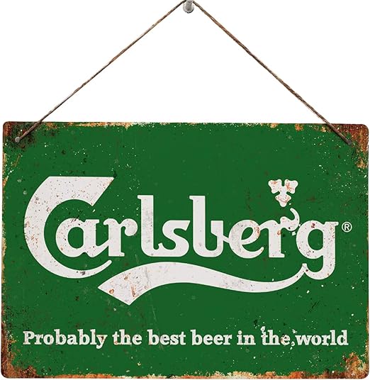 Carlsberg Replica Vintage Placa Metalica Para La Pared Retro Pub