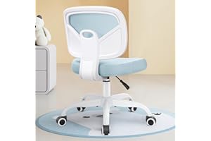 Primy Kids Desk Chair, Pink Study Chair for Boys Girls with Height Adjustable, Swivel Mesh Task Student Chairs for 4-12, Growing Teen Office Chair for Home/School/Office(Light Blue)