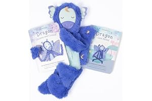 Slumberkins Dragon Snuggler & 2 Board Books Complete Set Bundle | Promotes Creativity & Imaginative Play | Social Emotional Tools for Ages 0+ (Dragon Snuggler Plush + 2 Board Books)