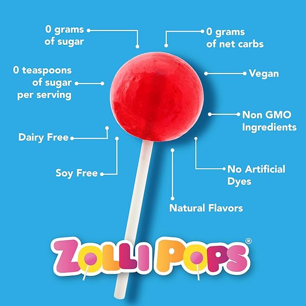 ZOLLIPOPS EASTER CHICK CLEAN TEETH POPS SUGAR FREE CANDY, DYE-FREE LOLLIPOPS – KETO & DIABETIC-FRIENDLY, DENTIST-APPROVED TREATS FOR KIDS (ASSORTED FRUIT, 5.2 OZ)