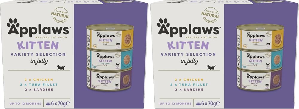 Applaws Natural Kitten Multipack Chicken and Fish Selection Tin 6 x 70 g