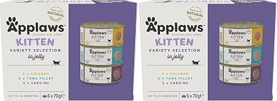 Applaws Natural Kitten Multipack Chicken and Fish Selection Tin 6 x 70 g