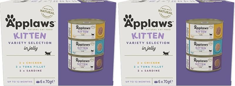 Applaws Natural Kitten Multipack Chicken and Fish Selection Tin 6 x 70 g