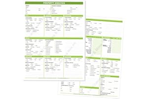 CALENDARS & MORE, INC. Real Estate Property Analysis Pad - A Complete Checklist of All The Features of Today's Residential Real Estate. Pad of 50 Sheets