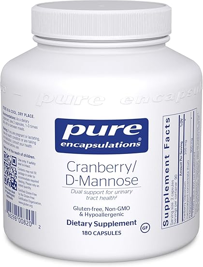 Amazon Com Pure Encapsulations Cranberry D Mannose