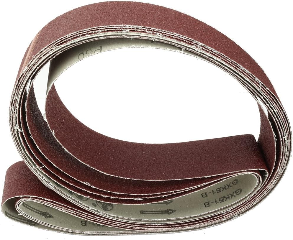 Sourcingmap 2-Inch x 72-Inch Aluminum Oxide Sanding Belt 60 Grits Sandpaper Lapped Joint for Belt Sander 4pcs - Image 4