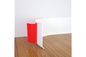 YUZZY Baseboard Molding Trim, 4 Inch(W) x 20 Feet(L) Flexible Self-Adhesive Vinyl Wall Base Cove Base, Peel and Stick Rubber Wall Base Moulding Trim (White)