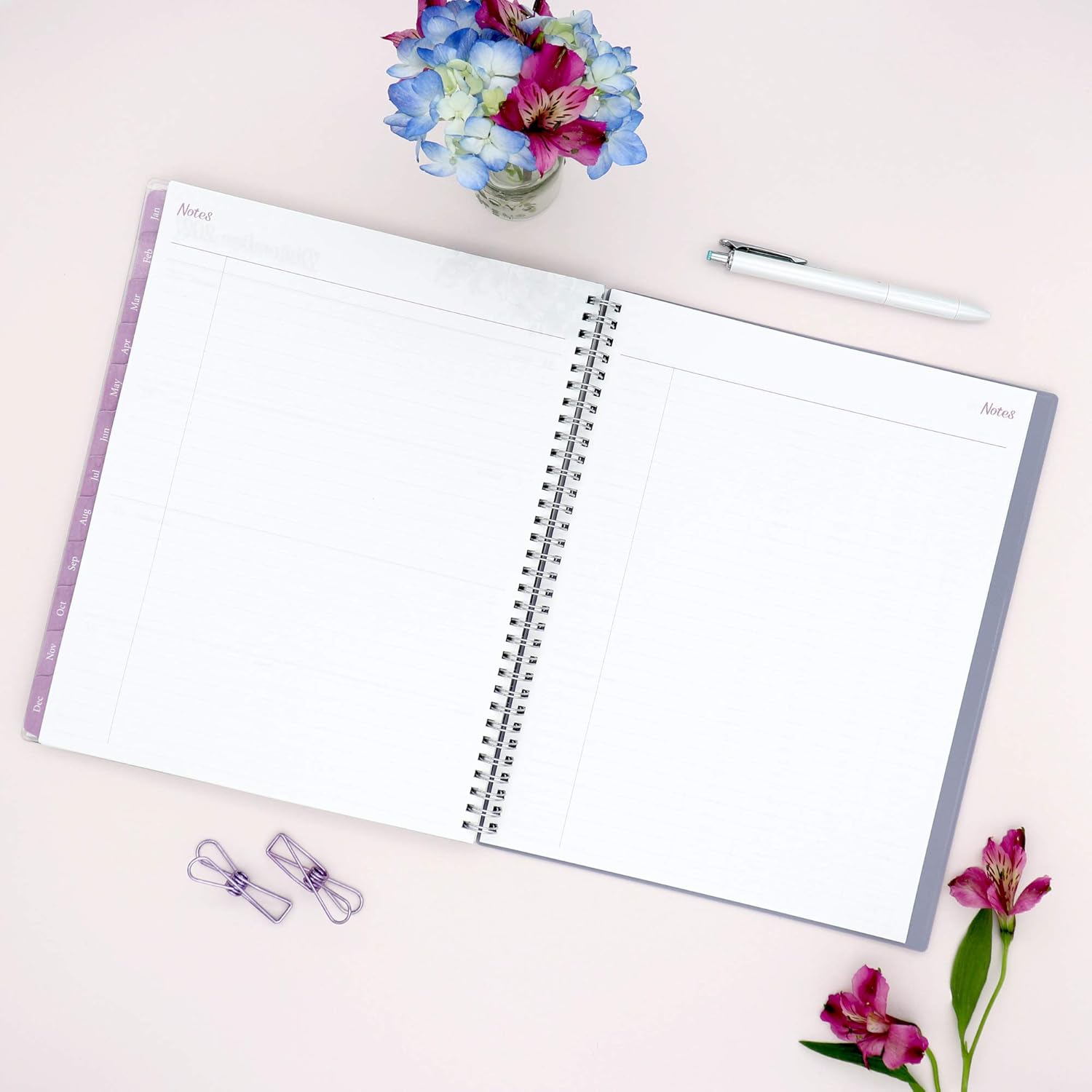 Blue Sky 2021 Weekly & Monthly Planner, Flexible Cover, Twin-Wire Binding, 8.5" x 11", Laila (125889) : Office Products