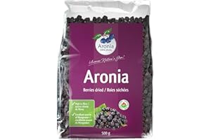 Aronia ORIGINAL Organic Dried Aronia Berries 500g | Gently Dried Immediately After Harvest | Antioxidant Superfood, Anti-Infl