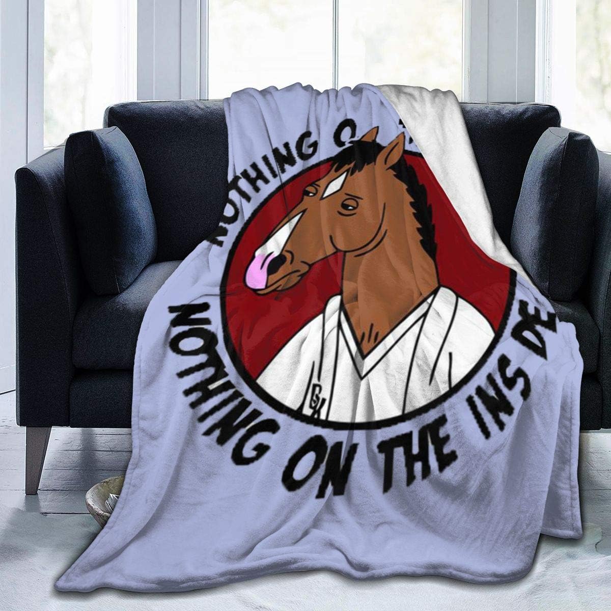 PrinceWu BoJack_Horseman Ultra-Soft Micro Fleece Blanket£¨50"" X40£¬60 X50£¬80 X60£