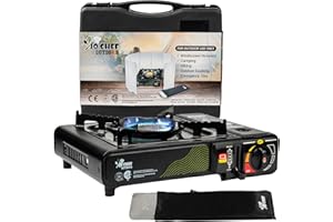JO CHEF JoChef Butane Camping Stove - 9,500 BTU Portable Gas Stove