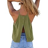 Tankaneo Womens Summer Halter Crop Tank Tops Y2k Going Out Sleeveless Tee Shirts Open Back Beach Camisole