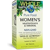 Whole Earth & Sea from Natural Factors, Women's Multivitamin & Mineral, Whole Food Supplement, Vegan, 60 tablets (30 servings)
