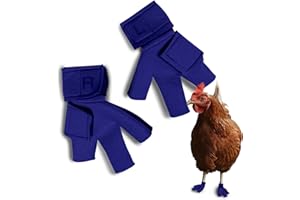Birdy Bootie Chicken Shoes for Injured Feet – Protective Neoprene Footwear for Chicken, Open-Toe Design for Bumblefoot Relief, Made in USA - Standard, 3" Max. Inside Width, Royal Blue