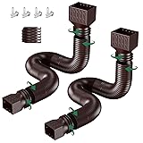 2 Pack Rain Gutter Downspout Extensions, Upgraded
