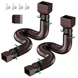 2 Pack Rain Gutter Downspout Extensions, Upgraded