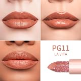 Oulac Infinity Moisture Lipstick Coral Lip Balm Diamond Shine Vegan view 5