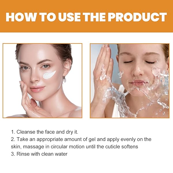 2 PCS ORANGE EXFOLIATING GEL, FACE AND BODY EXFOLIATING SCRUB GEL, DEEP CLEANSING MOISTURIZING FACIAL EXFOLIATOR.