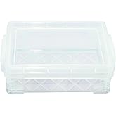 Advantus Super Stacker Crayon Box, 3.5 x 4.75 x 1.5 Inches, Clear, Case of 18 (40311CT)
