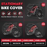 Zettum 600D PU Coating Bike Cover for 1 Bike Outdoor Waterproof Heavy Duty view 4