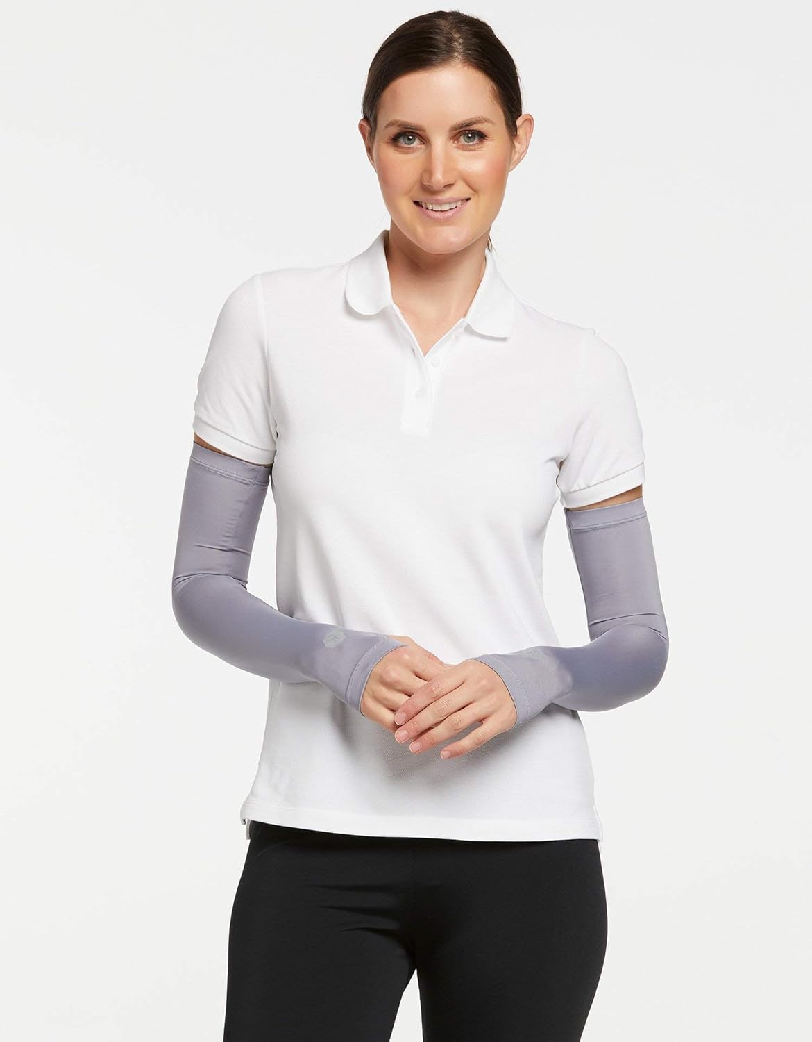Solbari UPF50+ Sun Protective Cooling Arm Sleeves With Thumbholes at  Women’s Clothing store