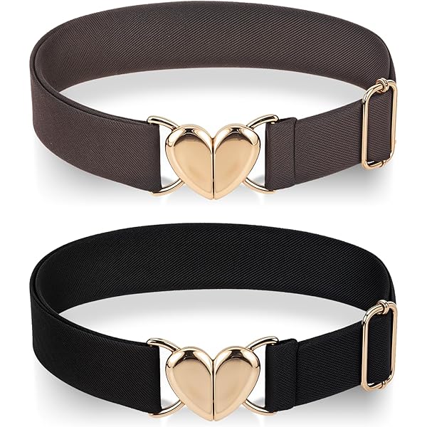 Amazon.com: Andibro Heart Elastic Waist Belts for Girls