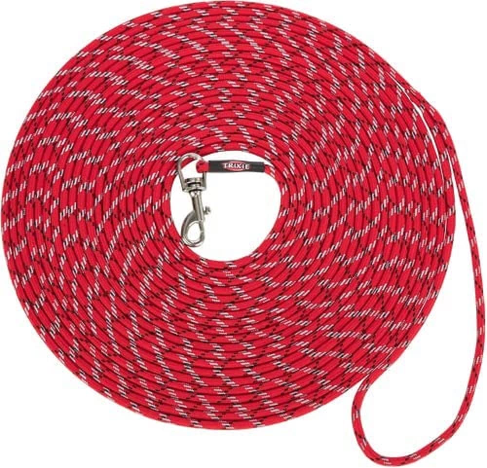Junior puppy tracking lead, XXS–XS: 8 m/ø 4 mm, red
