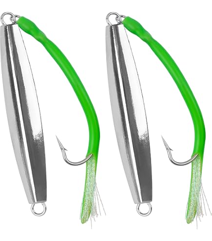Amazon.com : Diamond Jig Man 6- A-17 Ava Diamond Jigs 2 oz.with Split Tube  Tail Hooks : Sports & Outdoors