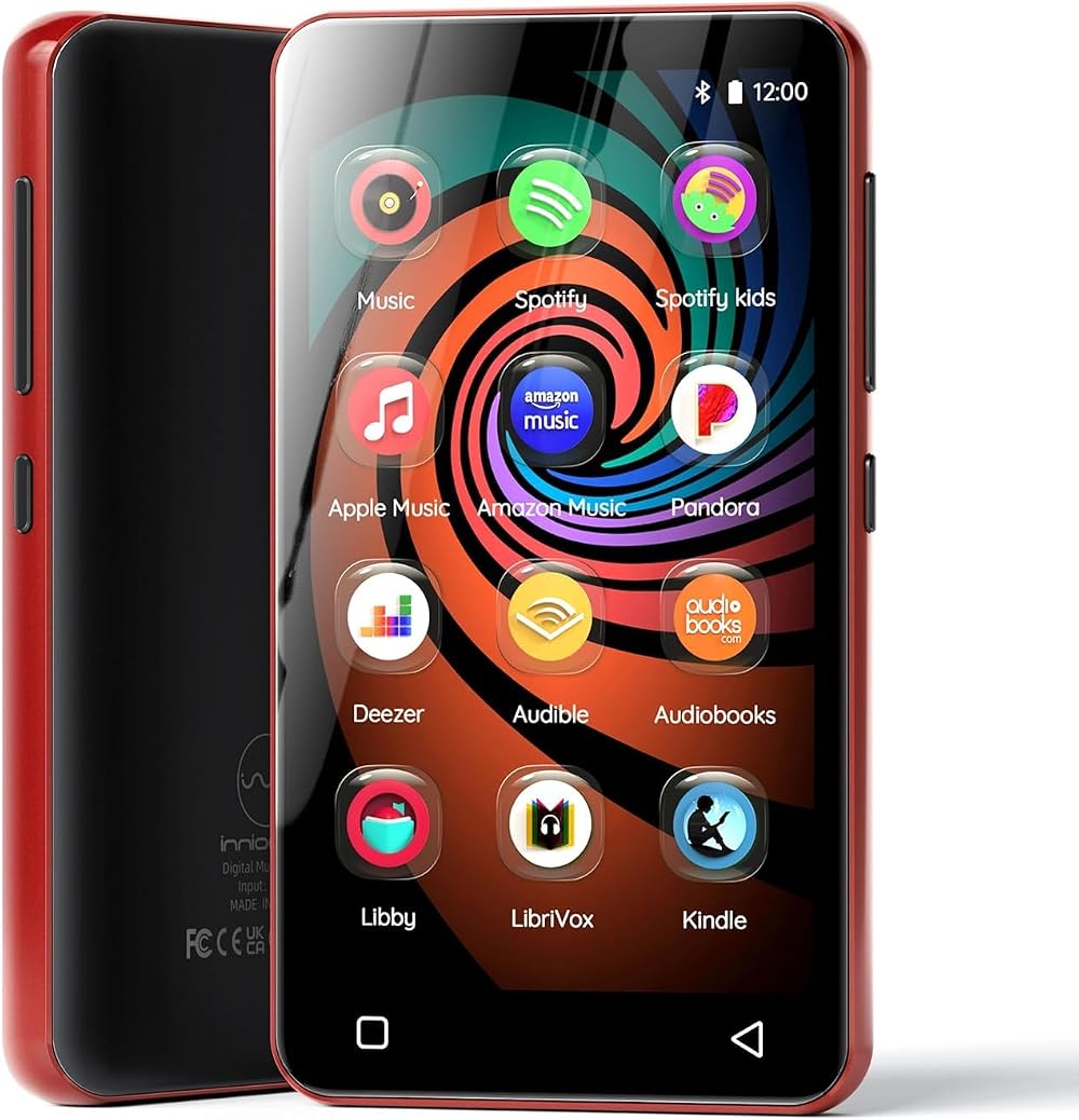 Innioasis 160GB MP3 Player with Bluetooth WiFi 4" Touch Screen Android