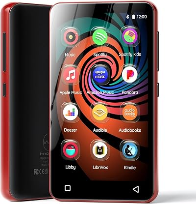 Innioasis 160GB MP3 Player with Bluetooth WiFi 4" Touch Screen Android