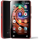 innioasis 160GB MP3 Player with Bluetooth and WiFi, Android Music Player with Spotify,Amazon Music,Pandora,4" Full Touch Screen MP3 Player with Audible,Libby,Audiobooks (Black_Red)