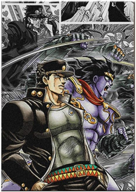Amazon Qqwer 空条承太郎スタープラチナジョジョの奇妙なアニメモダンキャンバスポスター絵画壁アートデコレーションスタディホームデコレーションプリントギフト 50x70cmx1pcs フレームなし ウォールステッカー オンライン通販