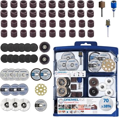 Dremel 725 EZ SpeedClic Accessory Set 70 Rotary Tool Bits