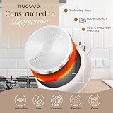 Nuovva Casserole Dishes with Lid 4L 24cm Cream Induction Oven Proof view 4