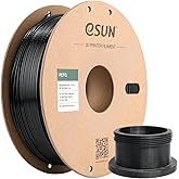 eSUN PETG Filament 1.75mm, 3D Printer Filament PETG, Dimensional Accuracy +/- 0.05mm, 1KG Spool (2.2 LBS) 3D Printing Filament for 3D Printers, Solid Black