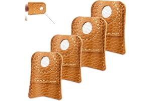 Leather Thimble Sewing Thimble Finger Protector Sewing Thimble Finger Protector Leather 4 Pieces Leather Thimbles Hand Sewing