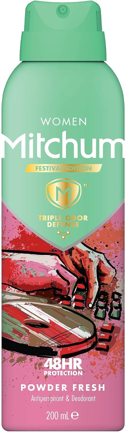Mitchum Women Triple Odor Defense 48HR Protection Powder Fresh Antiperspirant & Deodorant 200 ml - Image 4