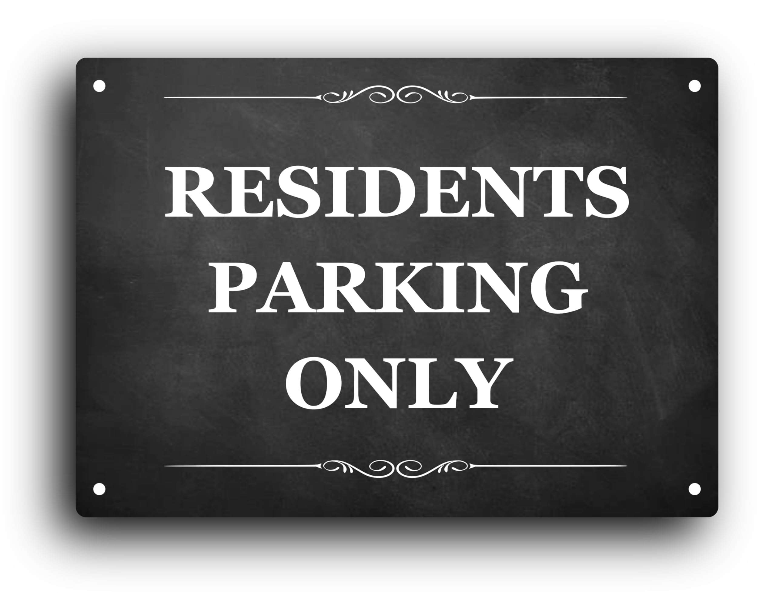 A5 "RESIDENTS PARKING ONLY" Sign - 3mm Aluminium Composite, UV Printed for Long-Term Outdoor Use