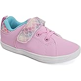 WateLves Toddler Little Kid Wide Barefoot The First Walking Shoes Girls Boys Leather Uniform Dress Shoes Lightweight Splay Naturally Minimalist Sneakers (Pink, 22)