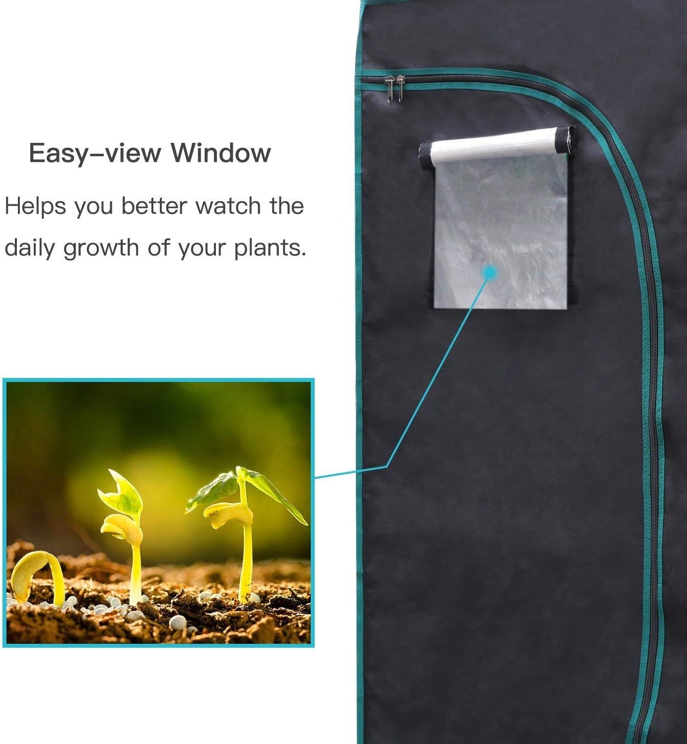 MarsHydro Growbox Growtent, Mini Grow Tent, Breeding Cabinet, Reflective, Airy - Image 5